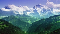 瑞士,伯尔尼阿尔卑斯山,少女峰4K风景壁纸 3840x2160